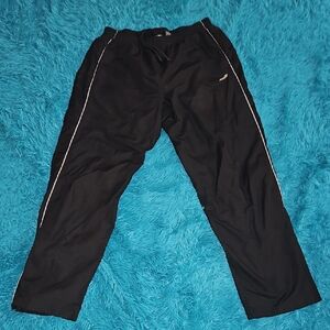Avia Black Jogger Pants with Reflective Trim